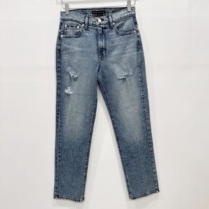 Modern American La Fayette Straight Leg Jeans Distressed in Brooklyn Wash 26